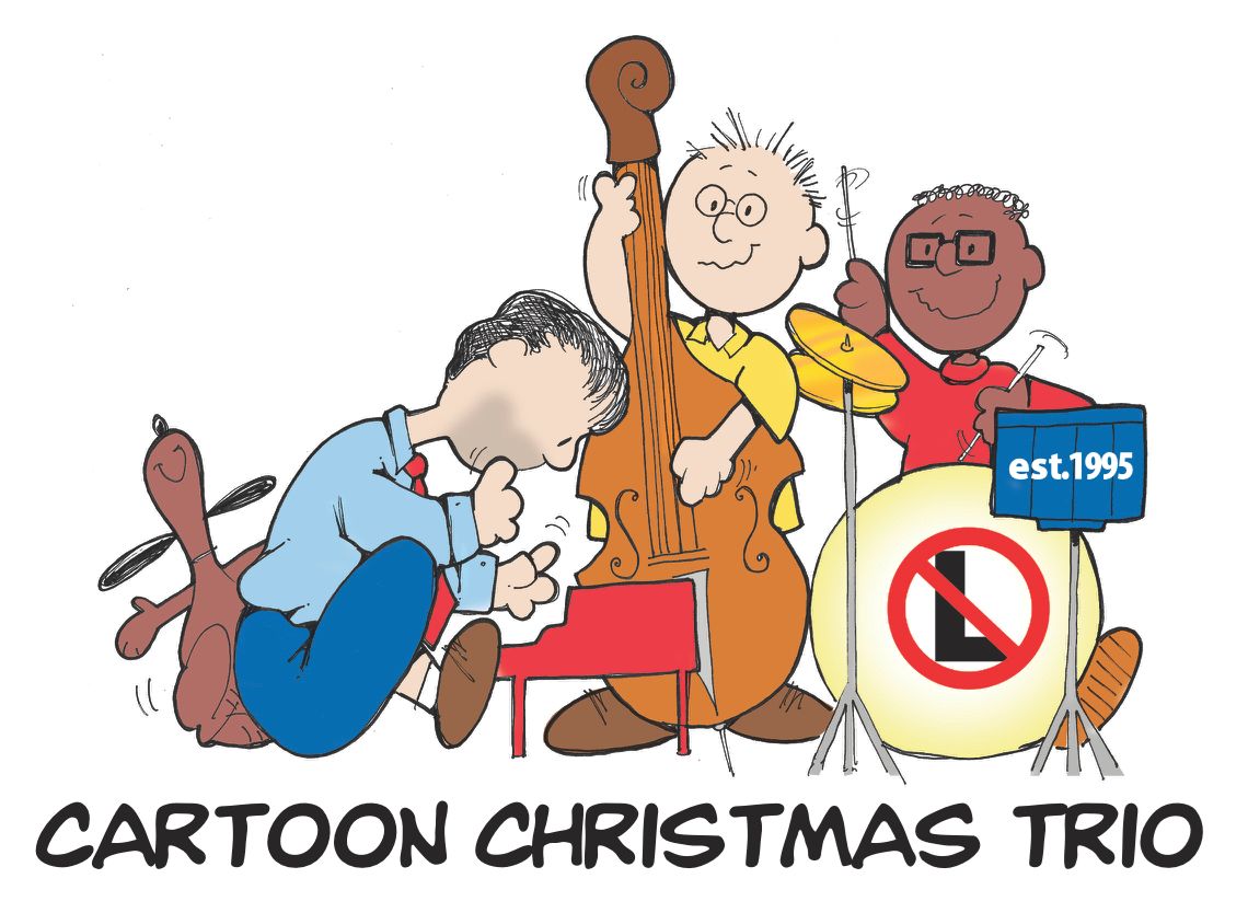 Cartoon Christmas Trio illustration